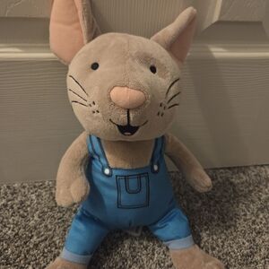 Kohls Cares If You Give A Mouse A Cookie Plush Stuffed Animal Blue Overall 13”